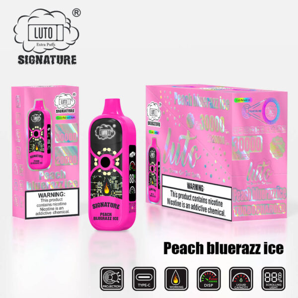 Peach bluerazz Ice